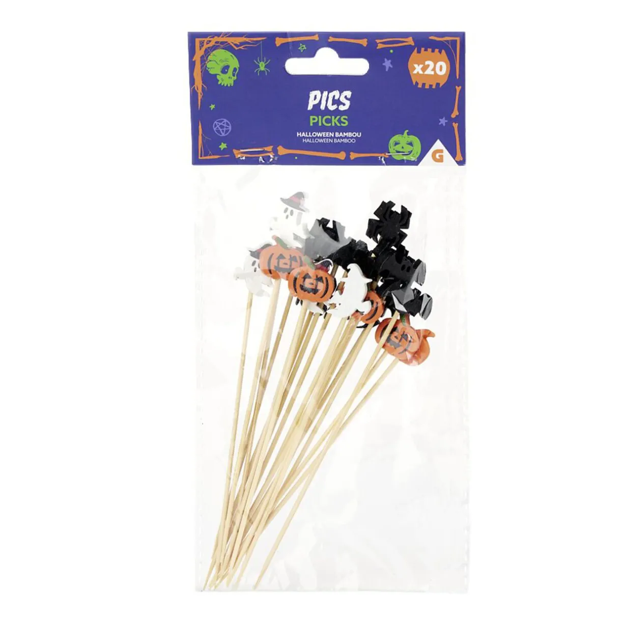 Gifi Pique Halloween en bambou x20 Online