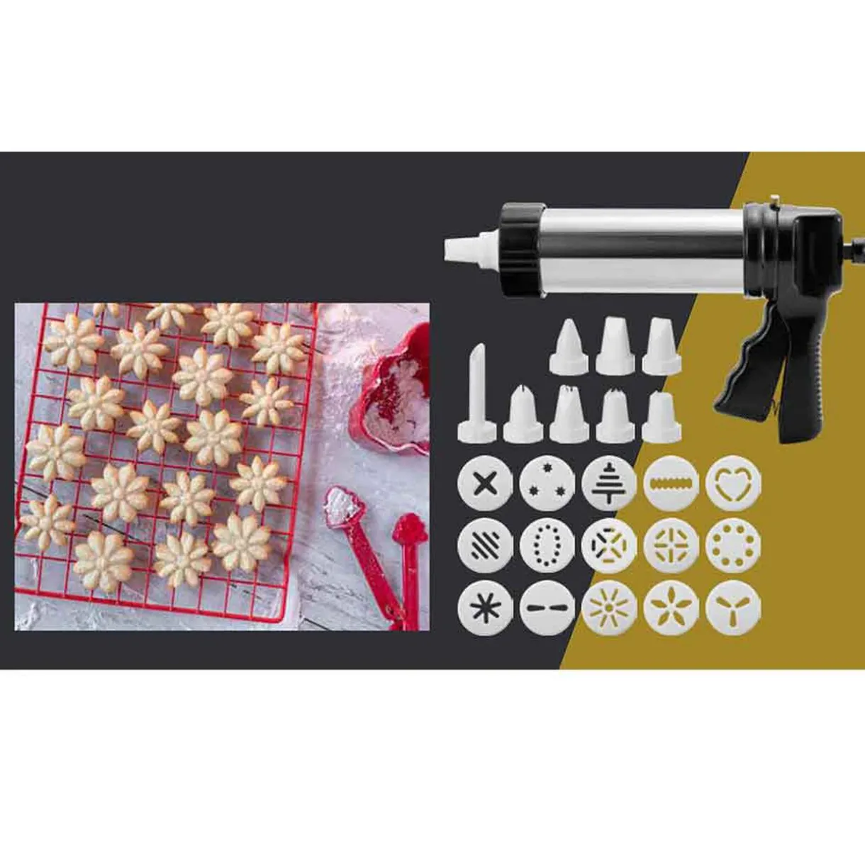 Gifi Pistolet à pâtisserie Cuisilux 24 pièces Clearance