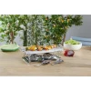 Gifi Plancha pierre à cuire marbre avec plateau métal Discount