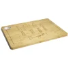 Gifi Planche à découper bambou avec rigole et récupérateur de jus 38x28x1,5cm Online