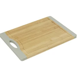 Gifi Planche à découper bambou bord silicone gris Outlet