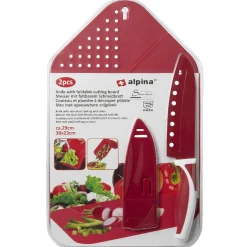 Gifi Planche à découper pliable 3 en 1 avec couteau inox Best