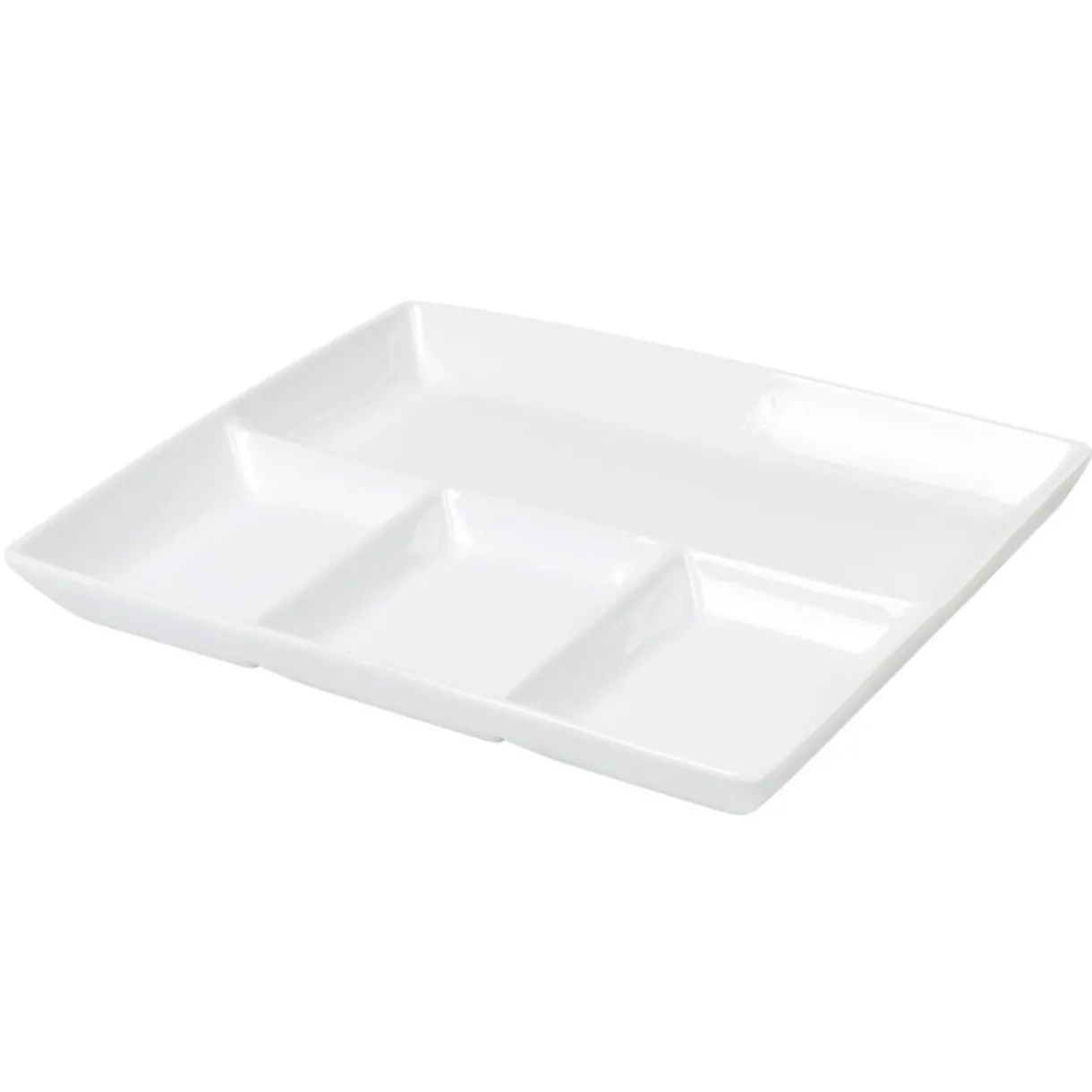 Gifi Plat à 4 compartiments blanc