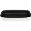 Gifi Plat à four acier émaillé beige 40,5x25 cm Discount