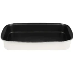 Gifi Plat à four acier émaillé beige 40,5x25 cm Discount
