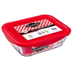 Gifi Plat à four avec couvercle hermétique Ô Cuisine 30x23 cm Hot