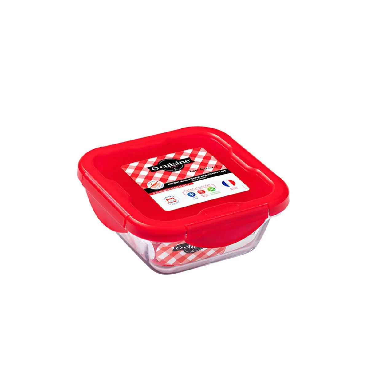 Gifi Plat à four avec couvercle hermétique Ô Cuisine 16x16 cm Outlet