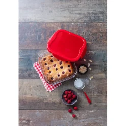 Gifi Plat à four avec couvercle hermétique Ô Cuisine 16x16 cm Outlet