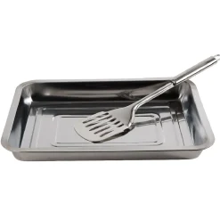 Gifi Plat à four avec spatule en inox 4,8L New