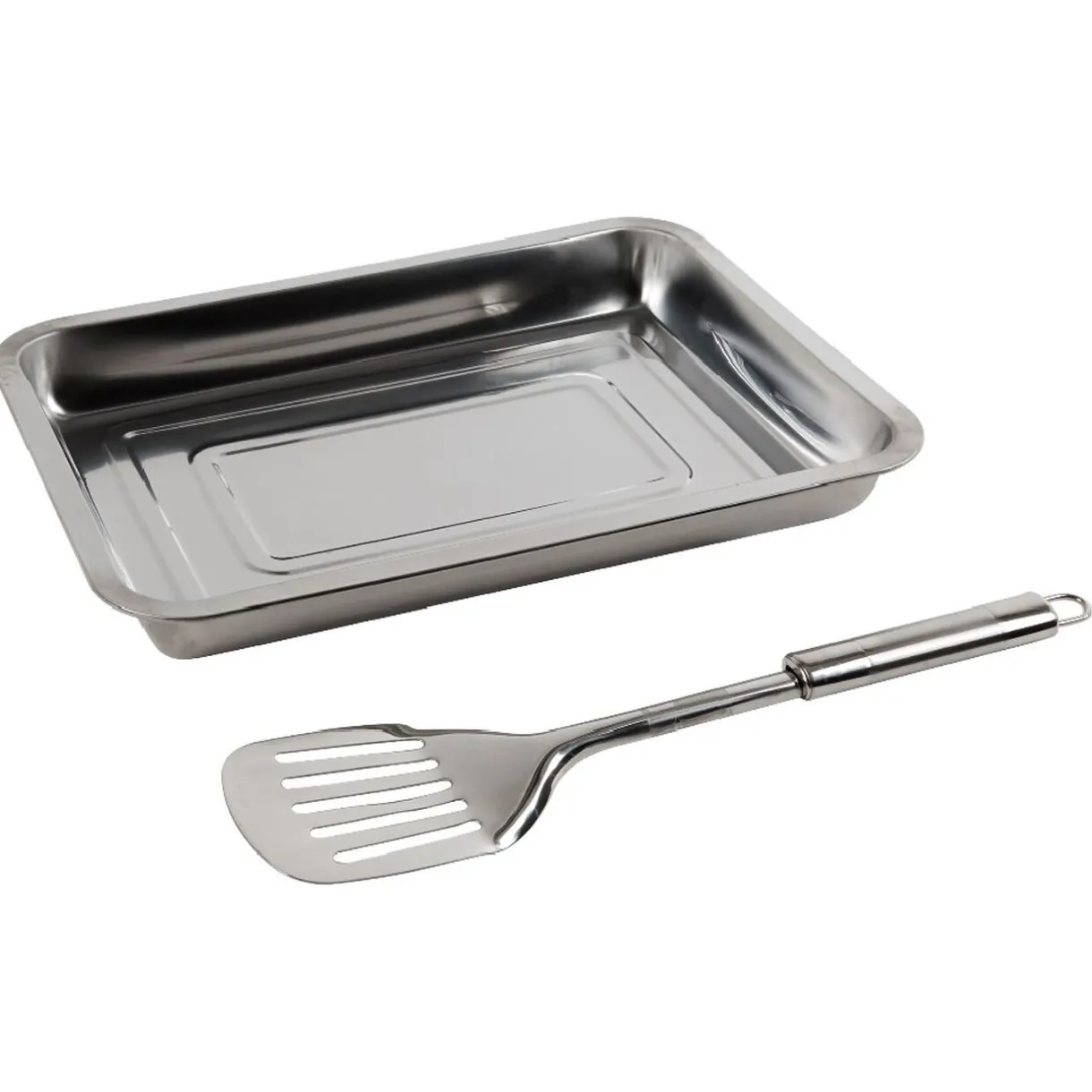 Gifi Plat à four avec spatule en inox 4,8L New
