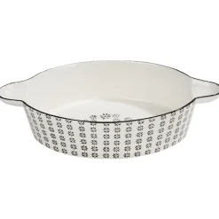 Gifi Plat à four blanc et noir Jaya bohème Sale