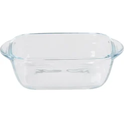 Gifi Plat à four carré en verre couvercle plastique Best