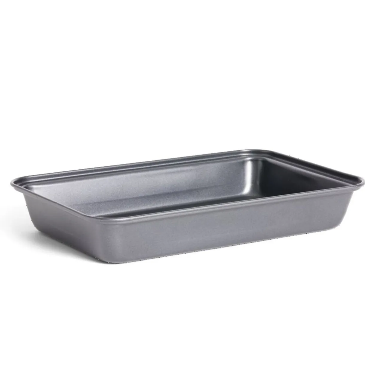 Gifi Plat à four en métal noir 30x20xH4,8cm