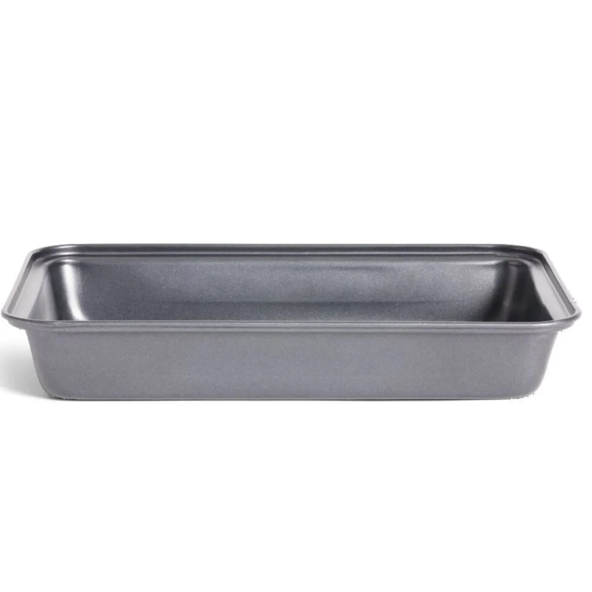 Gifi Plat à four en métal noir 30x20xH4,8cm