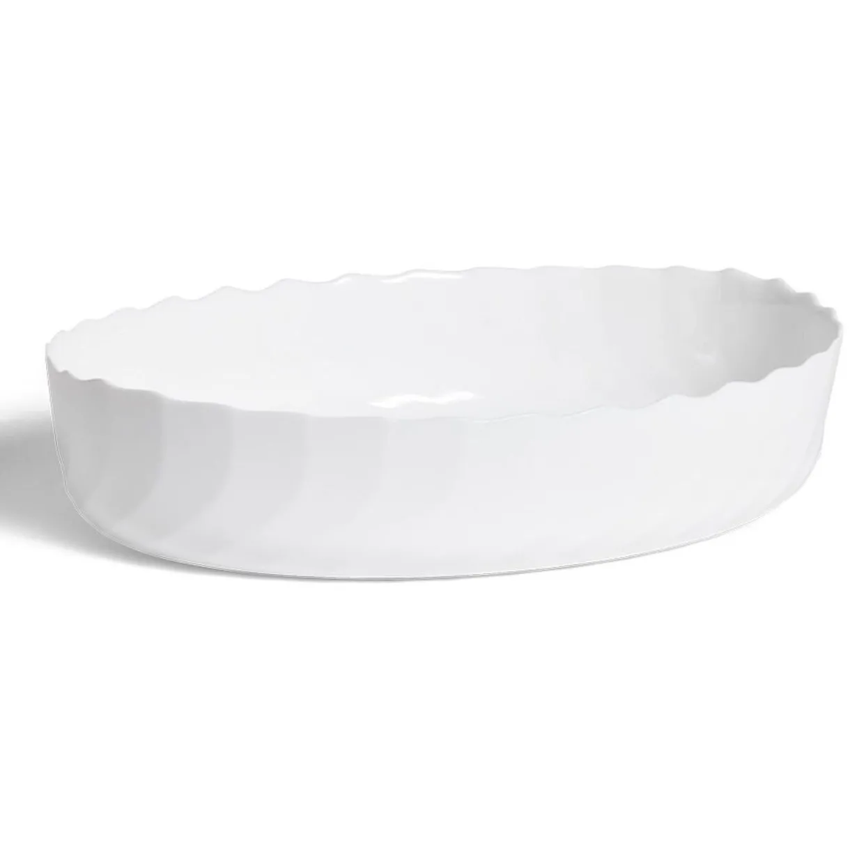 Gifi Plat à four en verre opale blanc 36,9x28,6xH8cm Sale