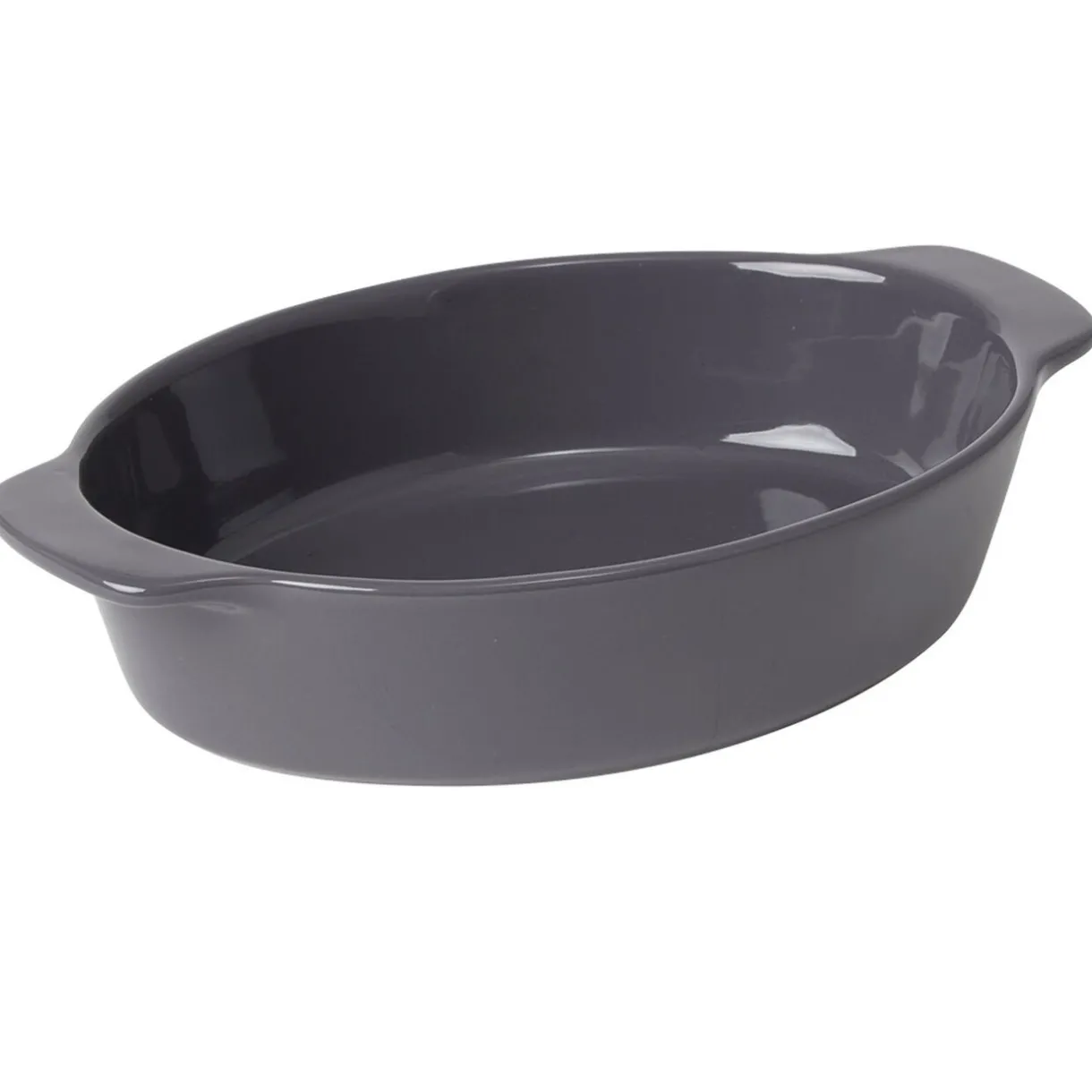 Gifi Plat à four ovale gris Best
