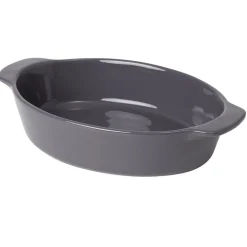 Gifi Plat à four ovale gris Best