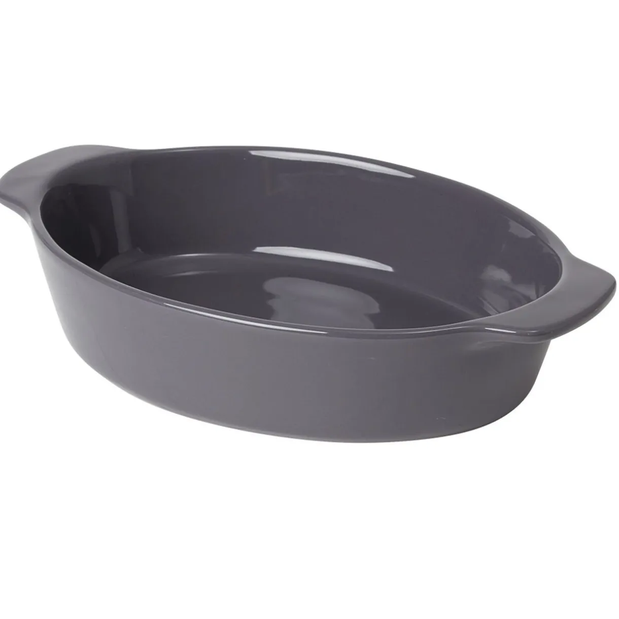 Gifi Plat à four ovale gris Best
