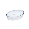 Gifi Plat à four ovale verre transparent