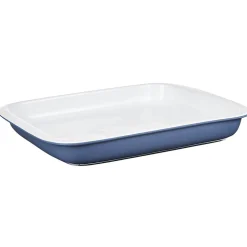 Gifi Plat à four rectangulaire bleu et blanc Clearance