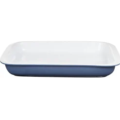 Gifi Plat à four rectangulaire bleu et blanc Clearance
