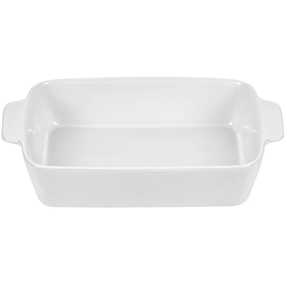 Gifi Plat à four rectangulaire avec poignées gris et blanc Discount