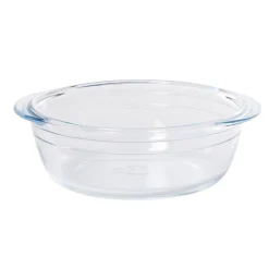 Gifi Plat à four rond en verre couvercle plastique Outlet
