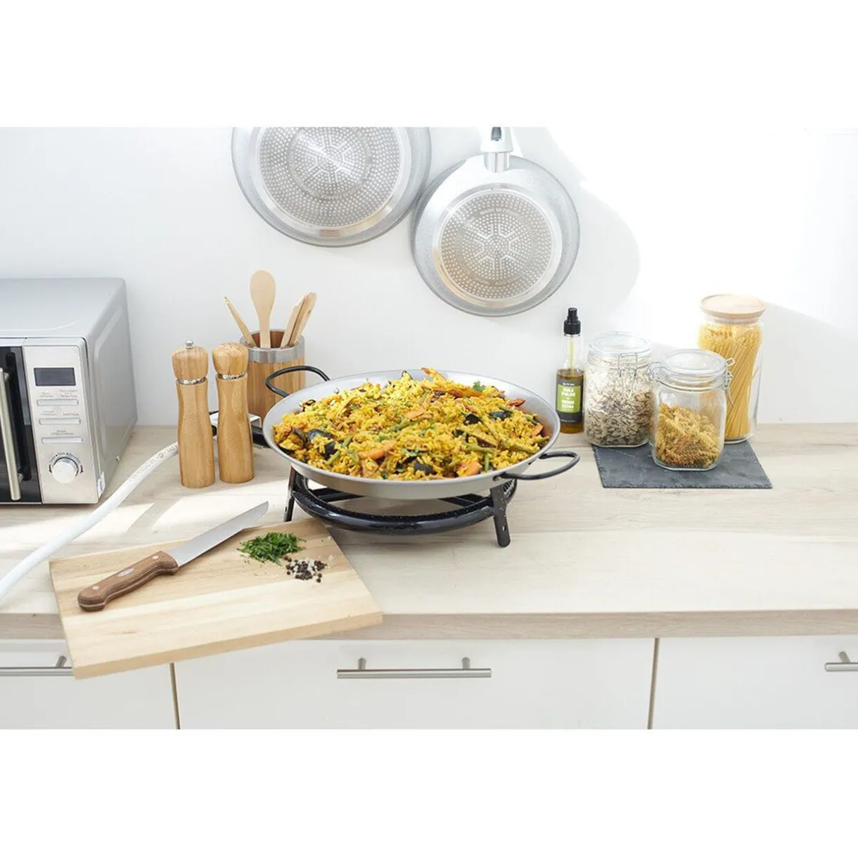 Gifi Plat à paella ø 40 cm avec réchaud gaz et trépied H66 cm New