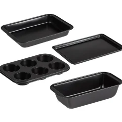 Gifi Plat à pâtisserie acier noir x4 Best