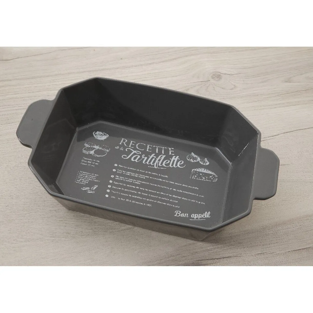 Gifi Plat de cuisson rectangulaire XXL design recette tartiflette Clearance
