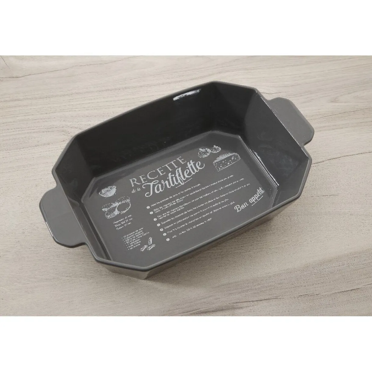 Gifi Plat de cuisson rectangulaire XXL design recette tartiflette Clearance