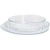 Gifi Plat en verre borosilicate x2 - Ø22,6cm et Ø27cm Best