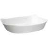 Gifi Plat rectangulaire en opale couleur blanc 38x28cm Discount