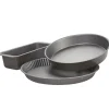 Gifi Plat x3 moule à manqué tarte et cake revêtement antiadhésif Clearance