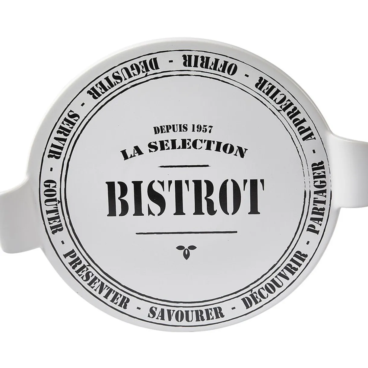 Gifi Plateau à fromage noir et blanc