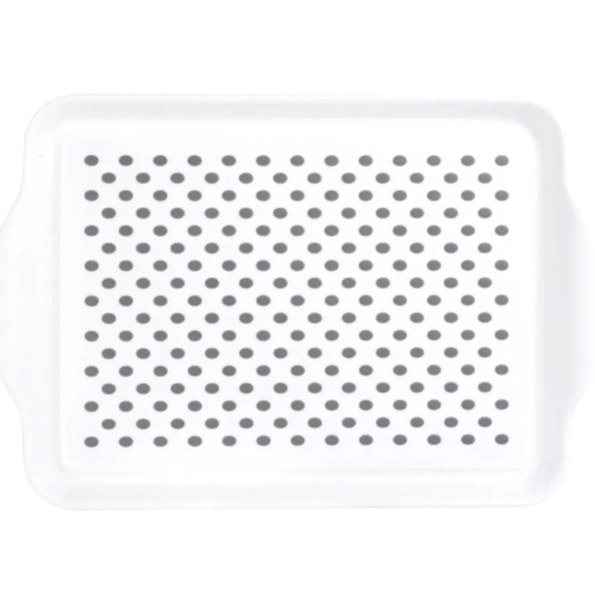 Gifi Plateau antidérapant blanc et gris Clearance