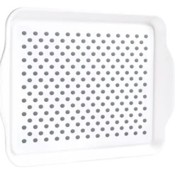Gifi Plateau antidérapant blanc et gris Clearance