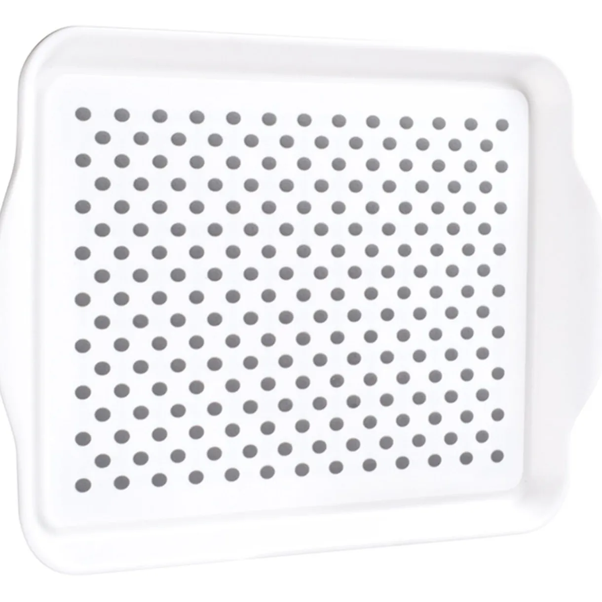Gifi Plateau antidérapant blanc et gris Hot