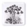 Gifi Plateau carré mélaminé motif arbre gris et blanc 33x33cm Outlet