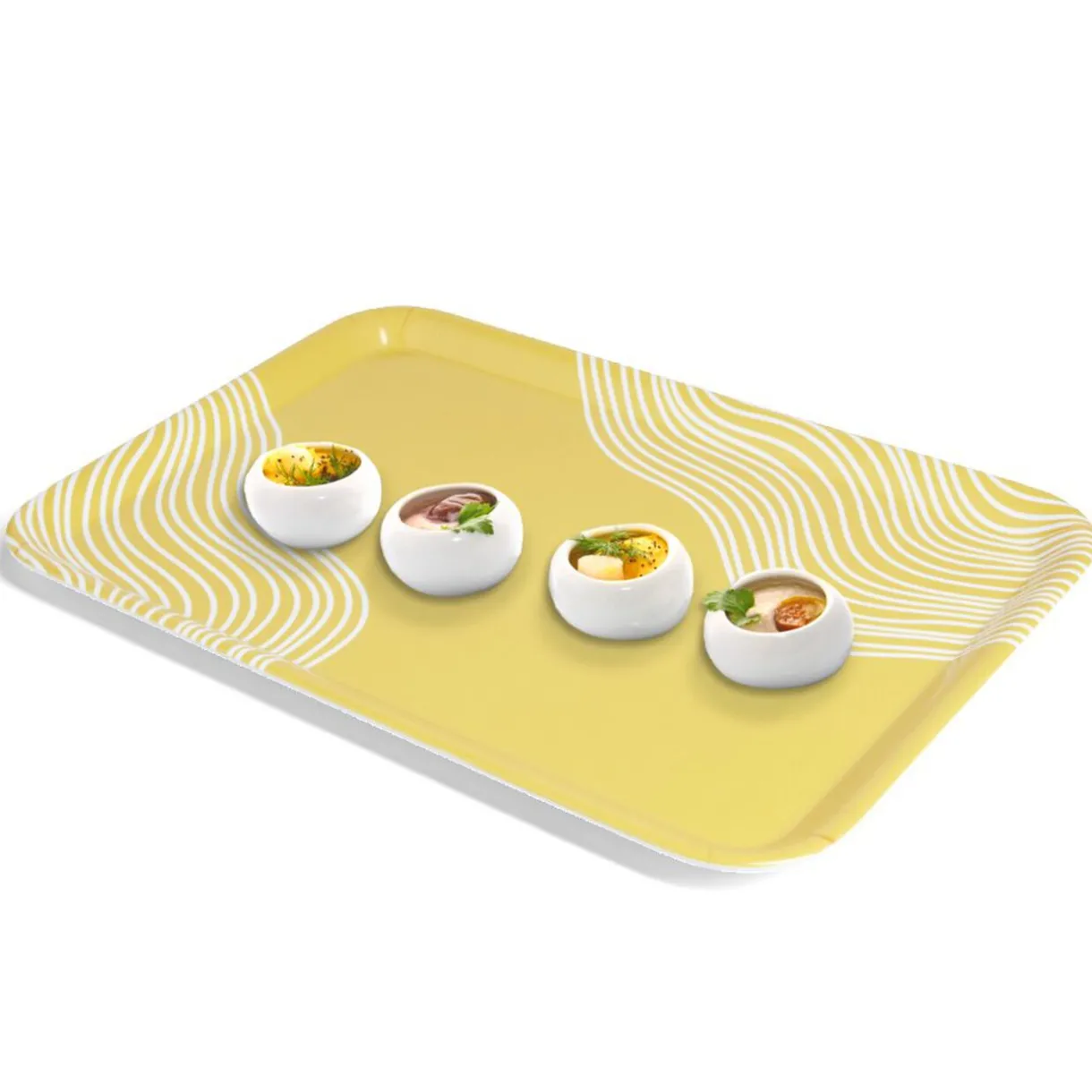 Gifi Plateau mélaminé jaune 45,2x31,4x2cm Outlet