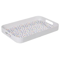 Gifi Plateau mélamine motif pois multicolores Clearance