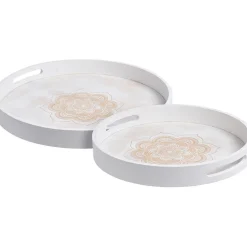 Gifi Plateau petit modèle motif Mandala bois