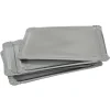 Gifi Plateau rectangulaire argenté en carton x5