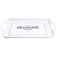 Gifi Plateau rectangulaire brasserie restaurant blanc 34x50,5cm Discount