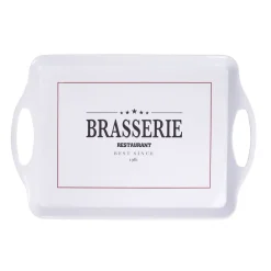 Gifi Plateau rectangulaire brasserie restaurant blanc 34x50,5cm Discount