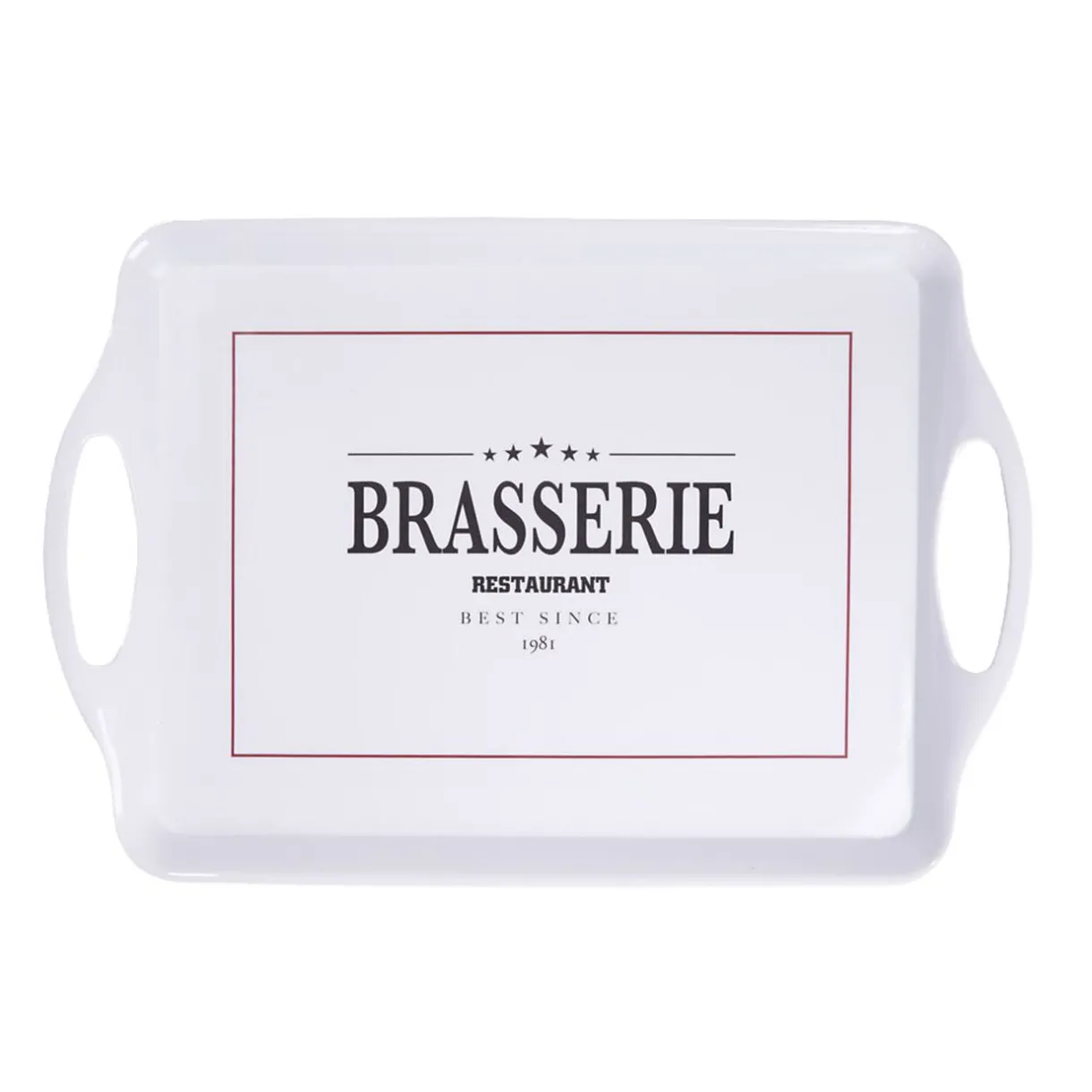 Gifi Plateau rectangulaire brasserie restaurant blanc 34x50,5cm Discount