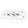 Gifi Plateau rectangulaire brasserie "restaurant cuisine" blanc 27x38cm Best