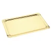 Gifi Plateau rectangulaire en carton doré x 5