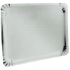 Gifi Plateau rectangulaire en carton argenté x 3