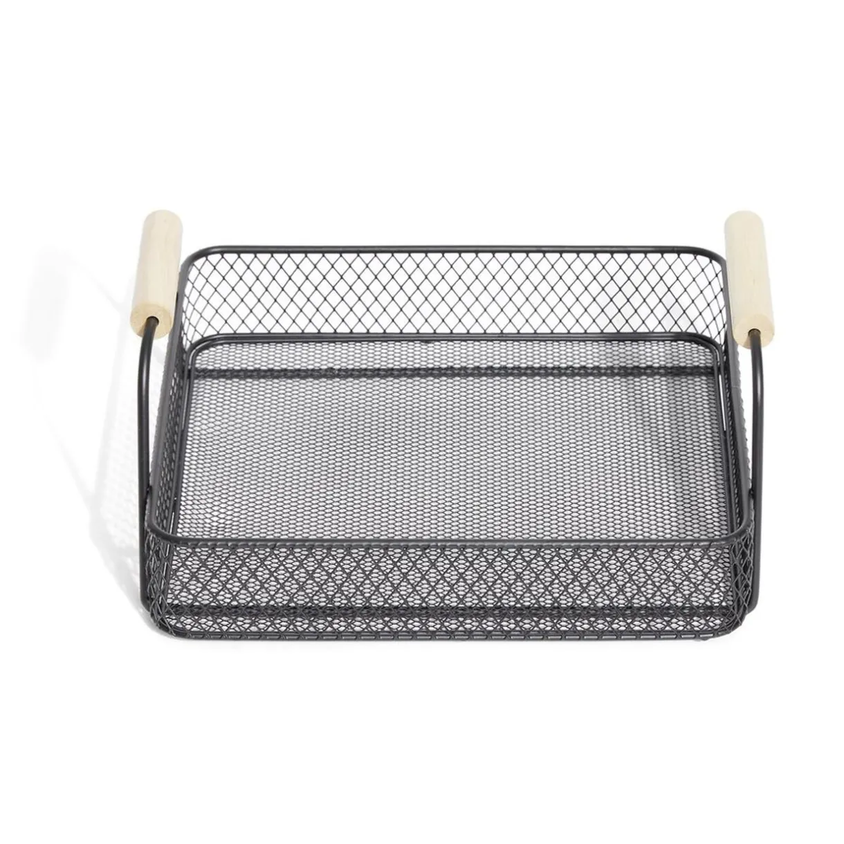 Gifi Plateau rectangulaire maille métal noir